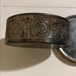 1800’s French Italian Antique Power Box - Lid has heavy beveled glass - Ornate